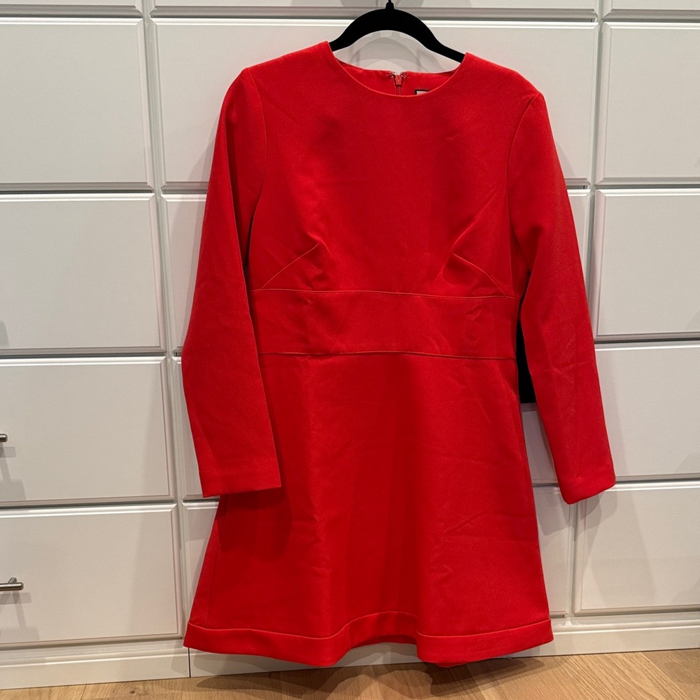 Tuckernuck Red Elodie Fit and Flare dress